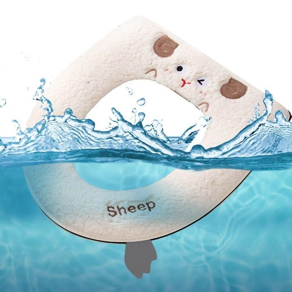 Thickened Velvet Toilet Seat Warm Toilet Gasket Cute Toilet Seat Cover  Home