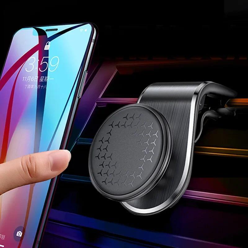 Strong Magnetic Car Phone Holder Air Vent Mount with 360° Rotation One-Hand Use for All Smartphones iPhone Samsung Secure Grip