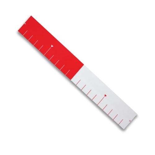 DOGYU Red and White Measuring Stickers, 20cm (Pack of 5) 02757