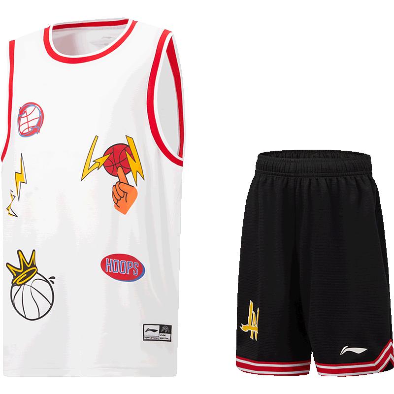 Li-Ning Kids' Unisex Quick-Dry Short Sleeve & Shorts Sportswear Set