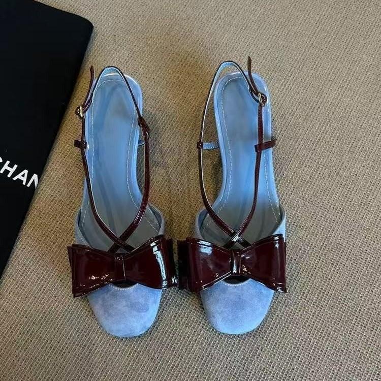 Nuevas Sandalias de Tacón Alto para Mujer Verano Beige Charol Oficina Trabajo Stiletto Calzado Lujo Lazo Fiesta Graduación Zapatos de Mujer