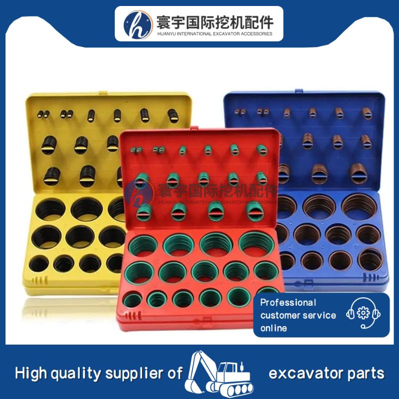 Standard O-Ring Kit 382 386 407 419 Pcs NBR FKM O Ring Kit Hydraulic Seal Set Box Assortment   Machinery Parts