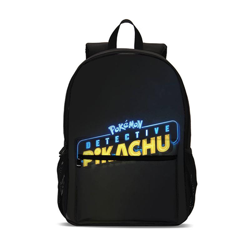 2026 New Pokemon Pikachu Kids Backpack, Creative Primary School Student Bookbag, Lightweight Anti-Lordosis Backpack for Children