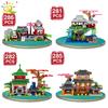 1134PCS City Street View House Model Building Block MOC Architecture With Figure Dolls Bricks Sets Boys Toys Kids Gifts
