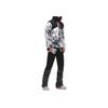 Anta Snow Mountain Full Print Casual Warm Water Resistant Hooded Short Down Jacket Unisex Jacket Pure-White 952347915-3