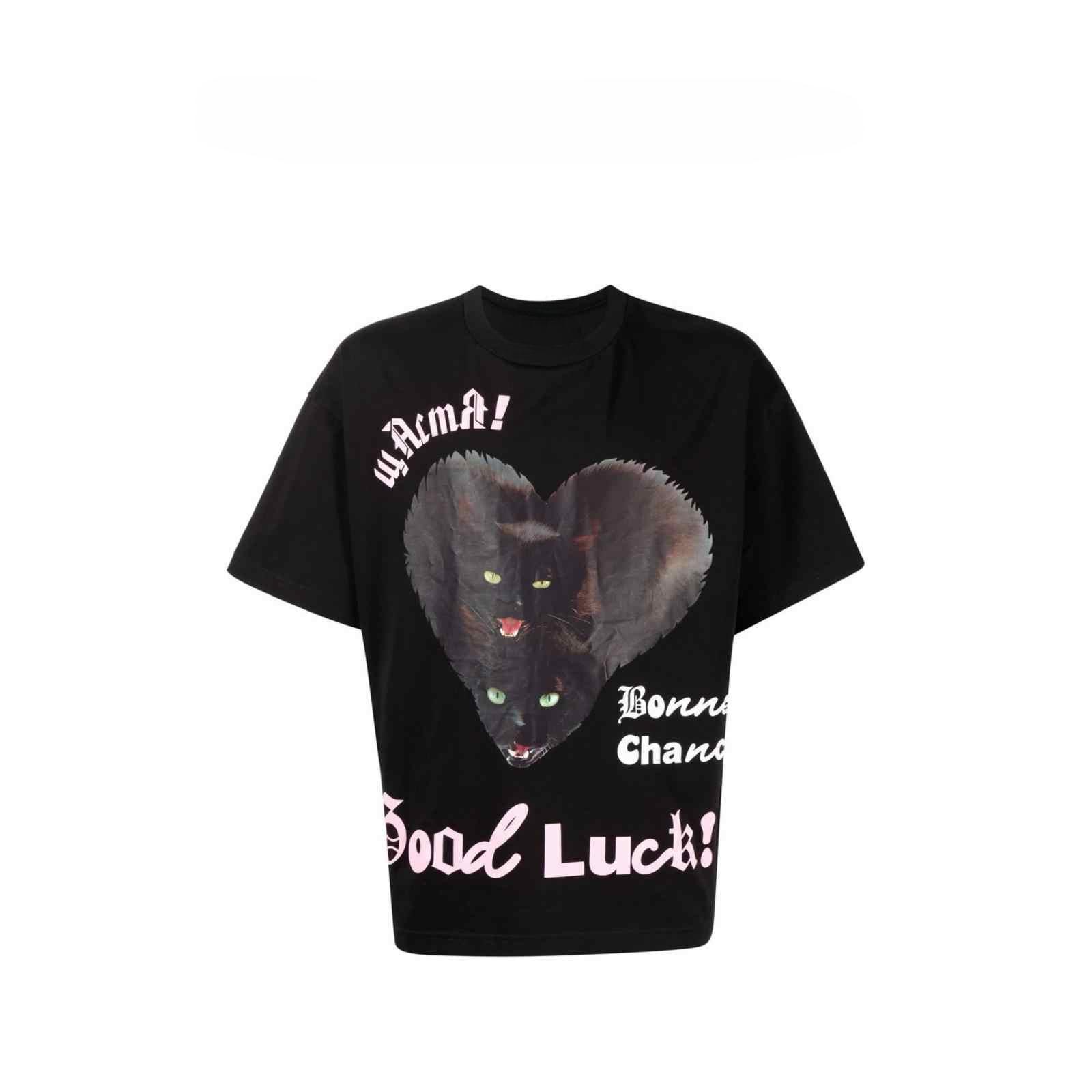 

London Fashion Brand New High-end Street Natasha Zinko Unisex Bunny Print Men s T-shirt Pure Cotton Short Sleeve S