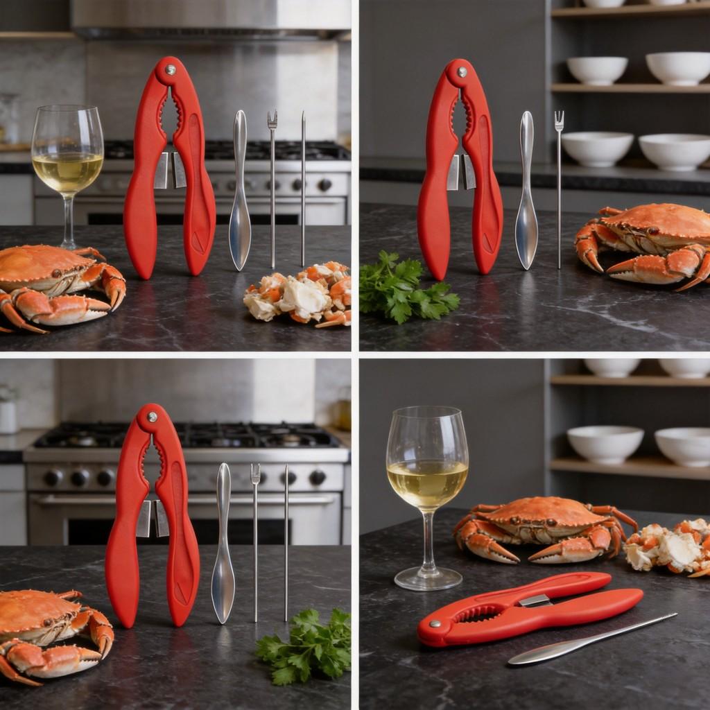 Stainless Steel Crab Tool Set With Removable Components For Seafood Lovers Kitchen Gadgets