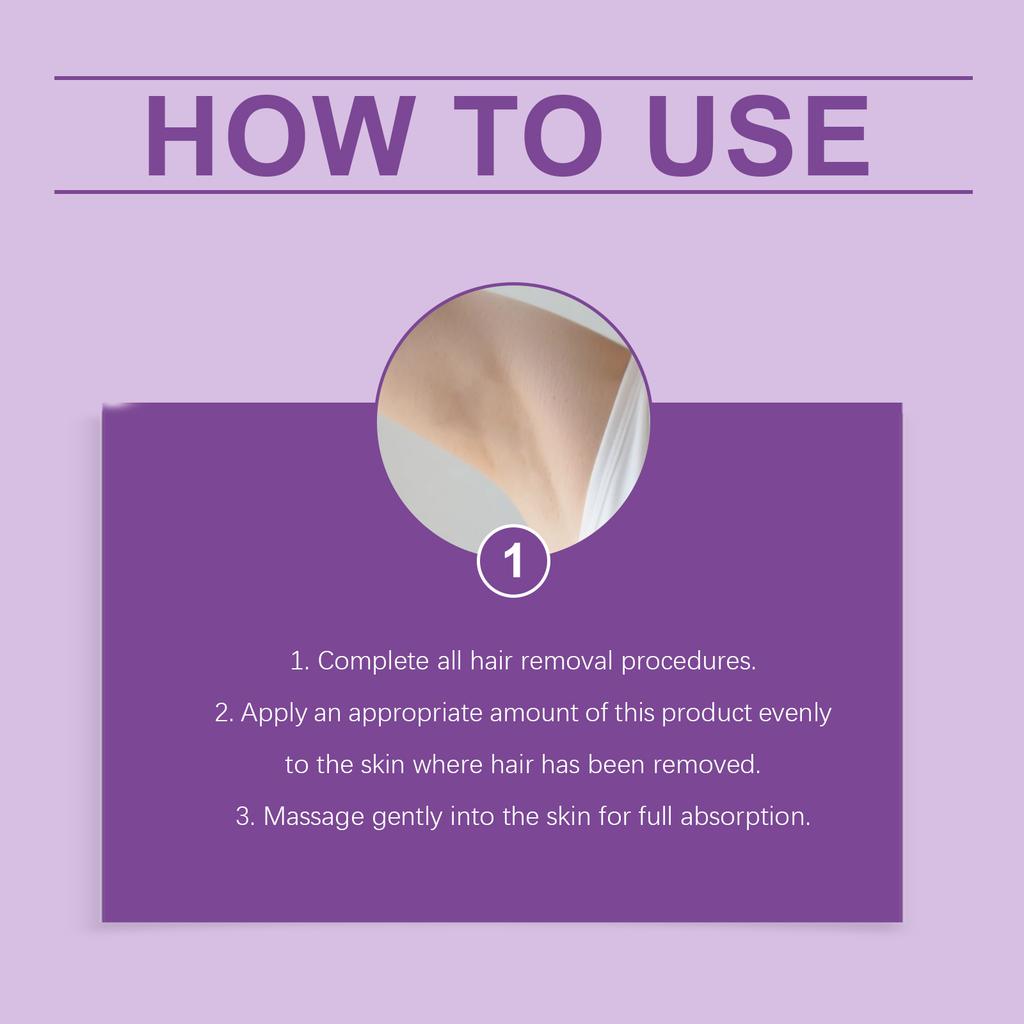 Natural Hair Removal Body Serum, Reduces Irritation, Soothes Redness And Swelling, Moisturizing Serum, 30ml