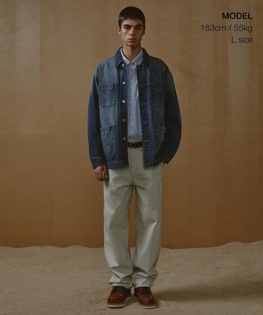 Musinsa Standard Denim Chore Jacket [Medium Indigo]