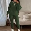 Fashionable Women's Casual Knitted Two-piece Suit
