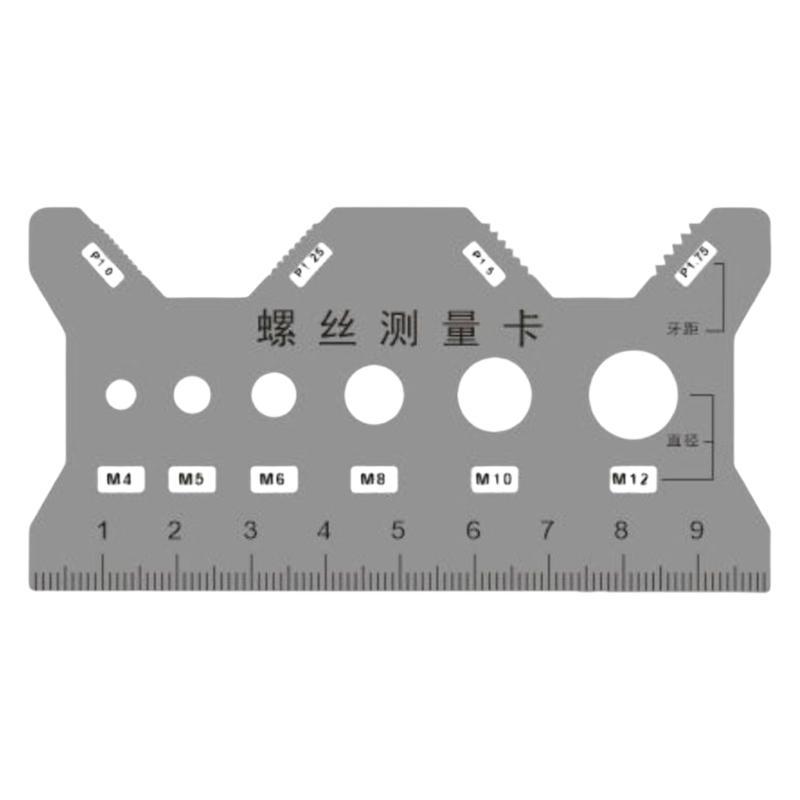 Reliable Screw Measuring Instrument Small  Screw Size Checker for 4mm/5mm/6mm