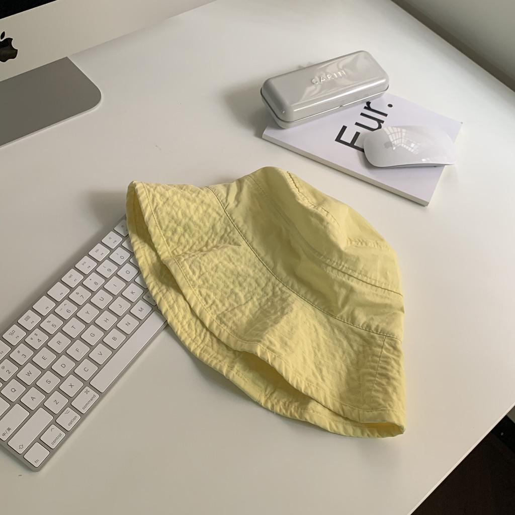 Beach Stylish Bucket Hat For Women Japanese Style Breathable Cotton Sun Protection