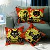 New Halloween Throw Pillow Cover Cushion Cover Decoration Living Room Sofa Decoration Linen Printed Cushion