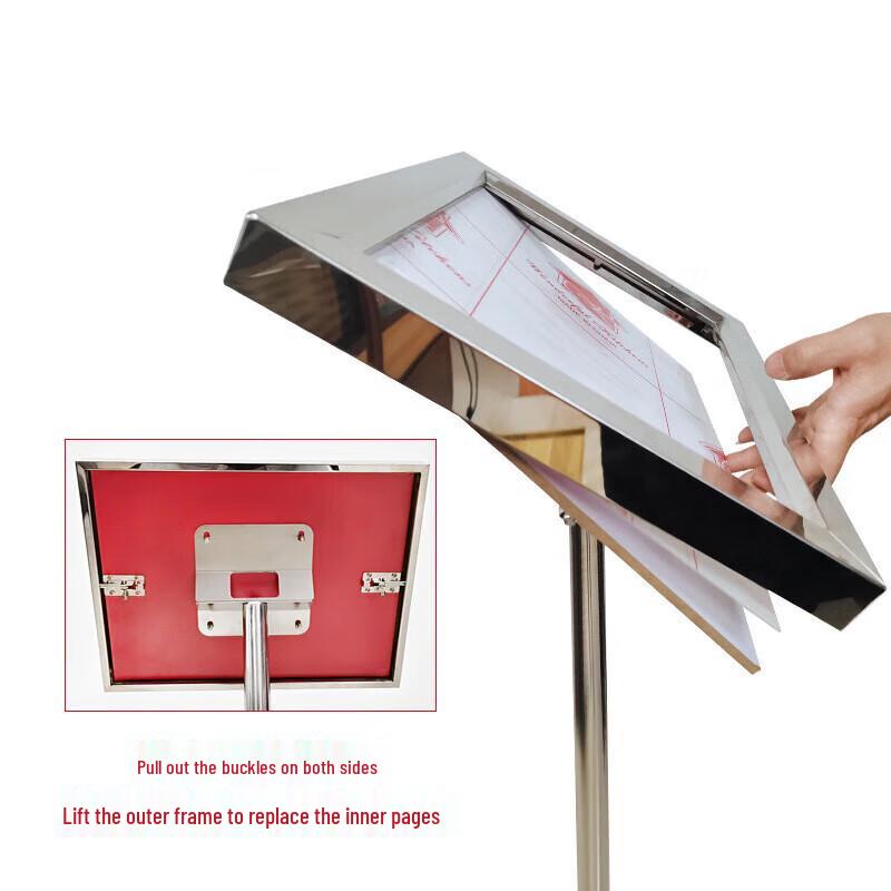 Stainless Steel Display Sign Stand