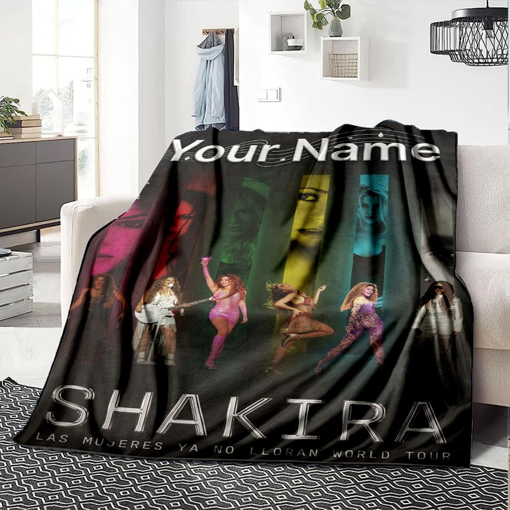 Name Individuell Shakira Druck Flanelldecke Hohe Qualität Warm Bequem Decke für Alle Jahreszeiten Perfekt für Geschenke Heimdekoration