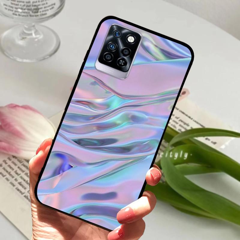 For Infinix Note 10 Plus Case Black Soft silicone TPU Back Cover For Infinix Note10 Pro NFC Phone Case Note 10 Pro Plus Bumper