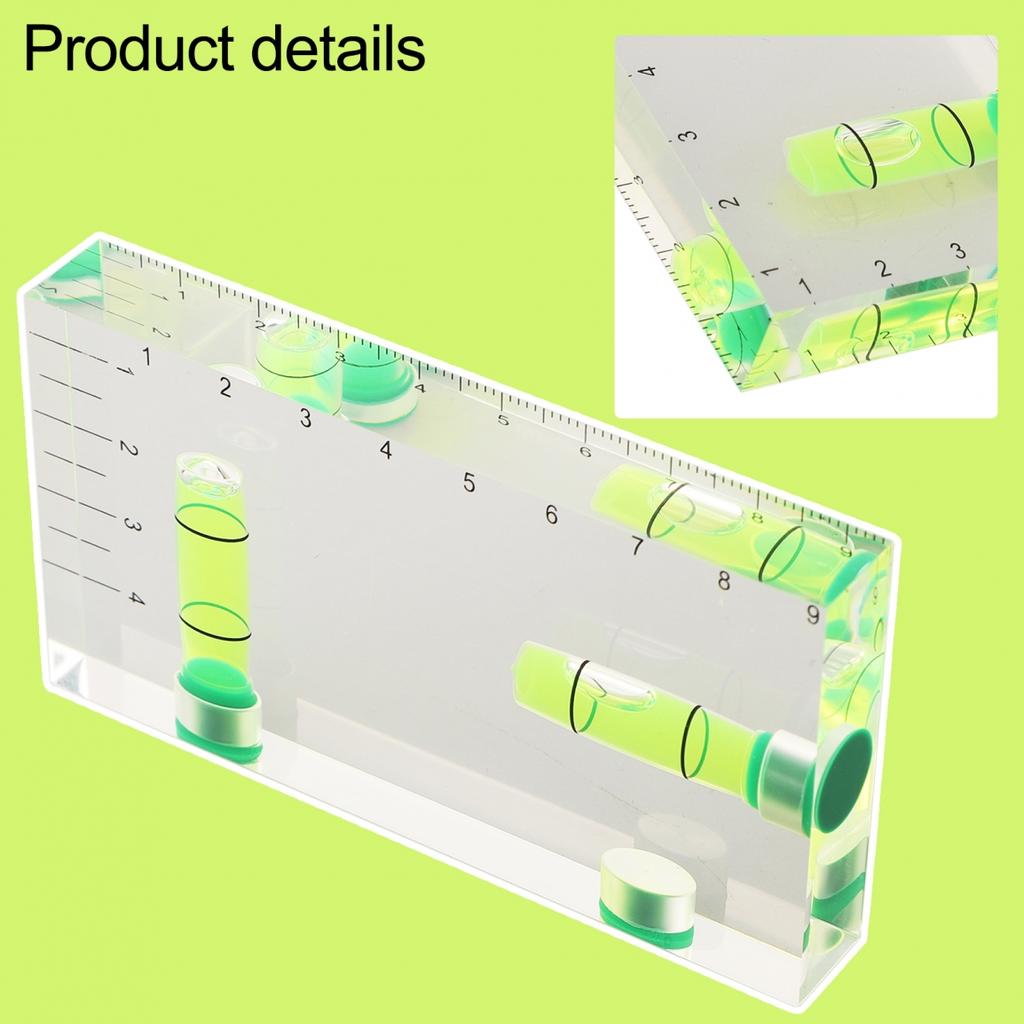 Level Ruler Magnetic Level Transparent Two Direction 90 \'parts