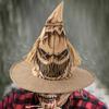 Eye Catching Scarecrows Witch Hat Festival Celebration Hat Unisex Halloween Hat for Role Playing Activity