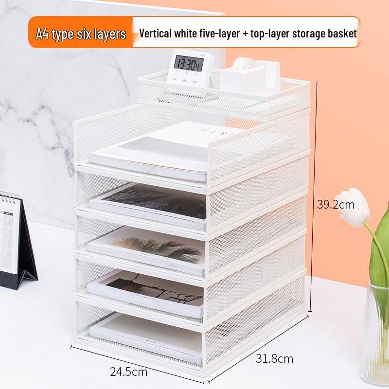 A4 Desktop Vertical File Organizer