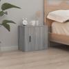 816876 vidaXL Wall-Mounted Bedside Table Sonoma Grey 50x30x47 Cm
