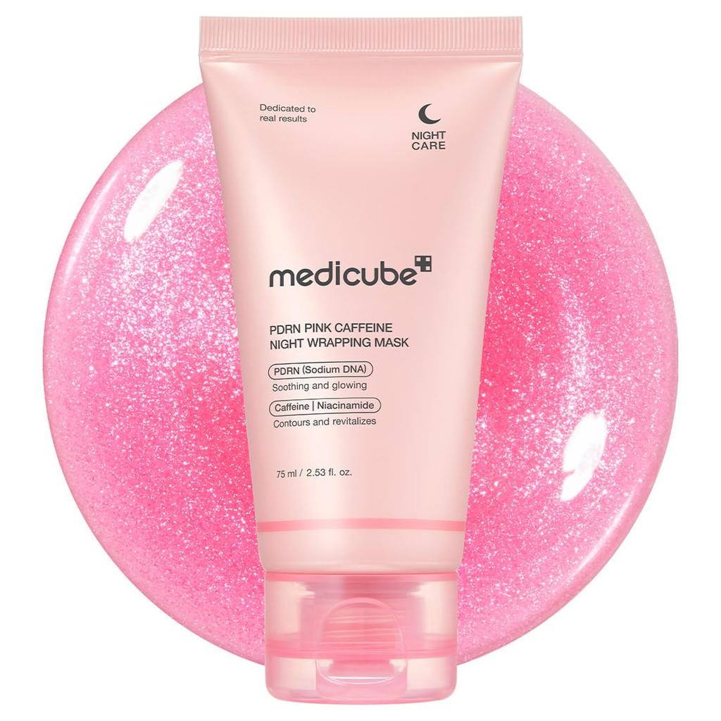 Medikube PDRN Night Wrapping Mask 75ml High Moisture Peel-Off Pack Skin Texture Firmness Radiance Dewy Pores Skincare Dry Sensitive Korean Cosmetics