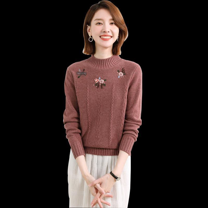 Hengyuanxiang Women's Machine-Washable Cashmere Sweater
