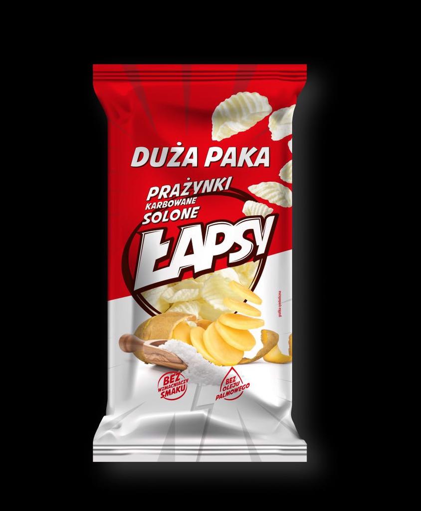 Łapsy Prażynki Karbowane Solone 110 G