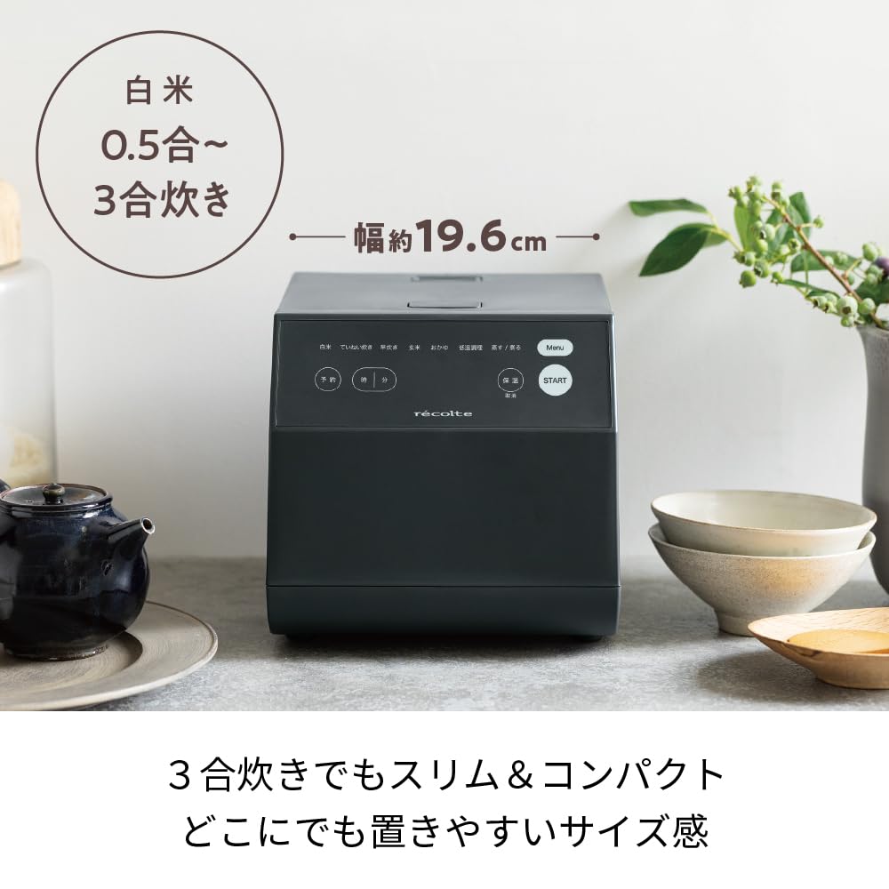 recolte Cooking Rice Cooker RCR-2 (Gray)