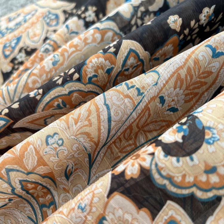 Elegant Vintage Palace Evening Dress Women Long Party Dress Spring France Print Sashes Tying Luxury Festival Clothing New Female