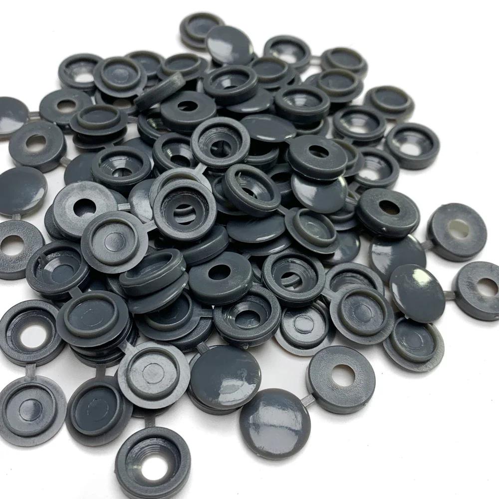 

50/100Pcs Nails Screw Caps Plastic Protective Covers 3 Colors Phillips Screw Decorative Cover Cross Screw Folding Cap for Car 50pcs