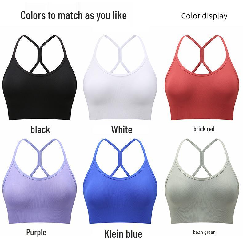 Stylish Cross-Back Yoga Sports Vest with Soft Straps for Fitness and Outdoor Running