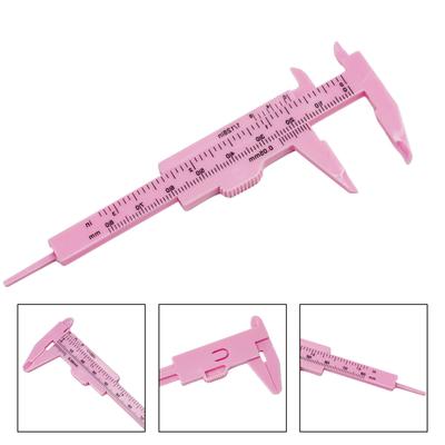 1 pièce Pied à coulisse à vernier coulissant en plastique Outil de mesure Règle à double échelle Outils de mesure de longueur Appareil de laboratoire