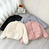 Solid Short Lightweight Warm Down Jacket for Women