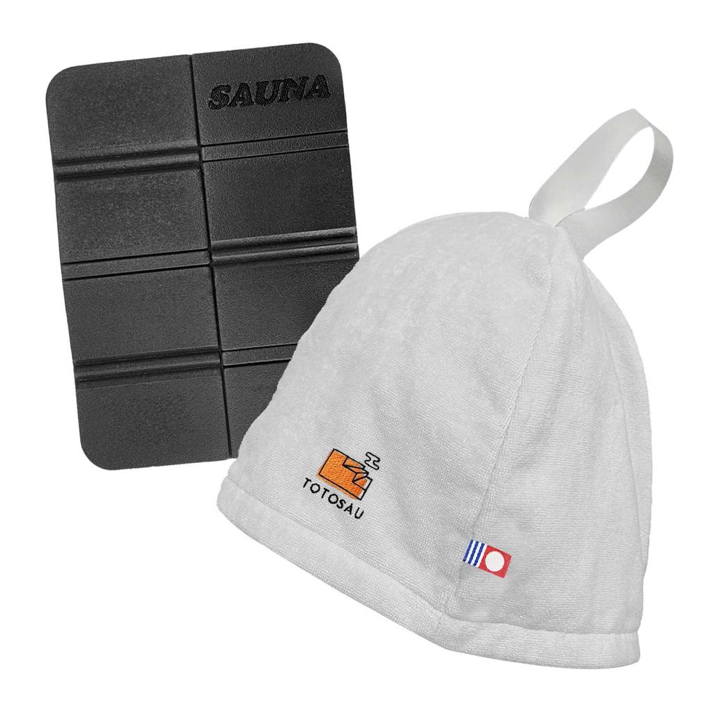 Sauna Hat Imabari Towel Sauna Mat Sauna Sauna Hat Large Sauna Goods Towel Fabric Washable [Forward press] Men's Women's (Gray Stairs)