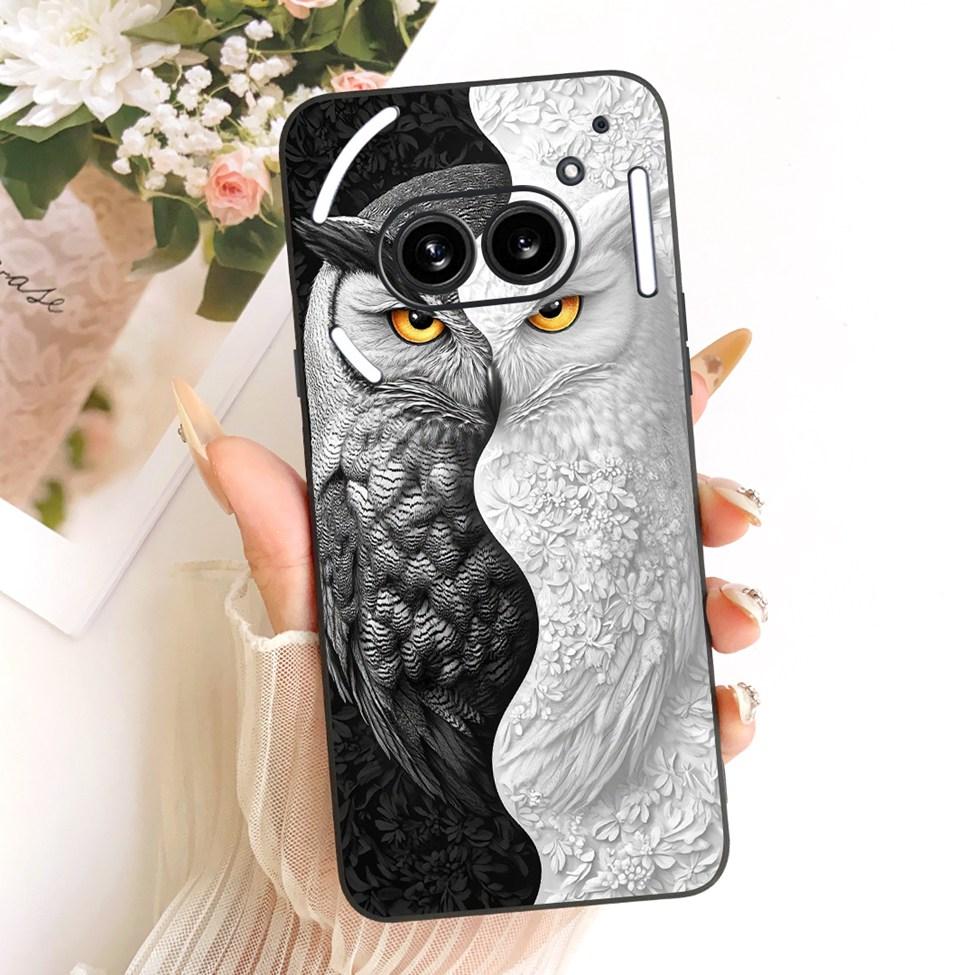 Cover For Nothing Phone 2a Case A142 Silicone Cute Cat Fashion Butterfly Funny Painted Casing For Nothing Phone (2a)