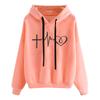 2025 Autumn and Winter Women's Sweater Fleece Pattern Printed Sweater Women's Jacket Loose Fashion Student Hoodie