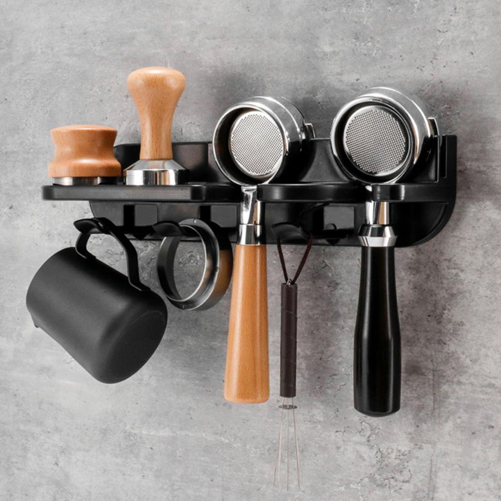 Nástěnný držák na kávový portafiltr Samolepicí Držák na kávový filtr na espresso 51MM/54MM/58MM Nástěnný držák Kávový nástroj