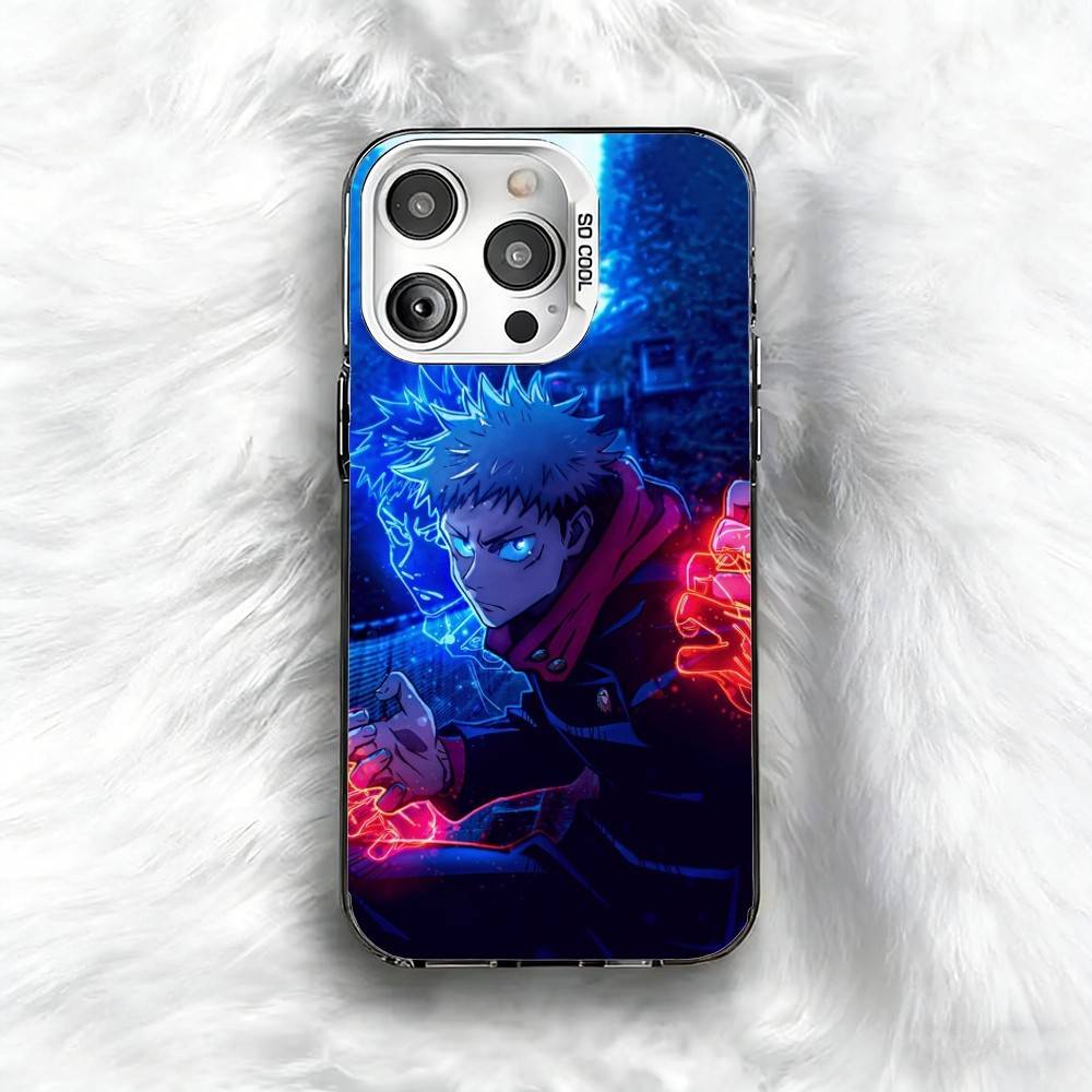 

Itadori J-Jujuts-u K-Kaisen Phone Case For iPhone 16 17 15 14 12 13 Pro Max Black Color Shockproof Cover iPhone16se4