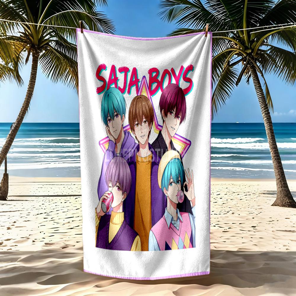 Saja Boys3 Beach Towel Soft Durable Quick-Dry Comfortable Lightweight