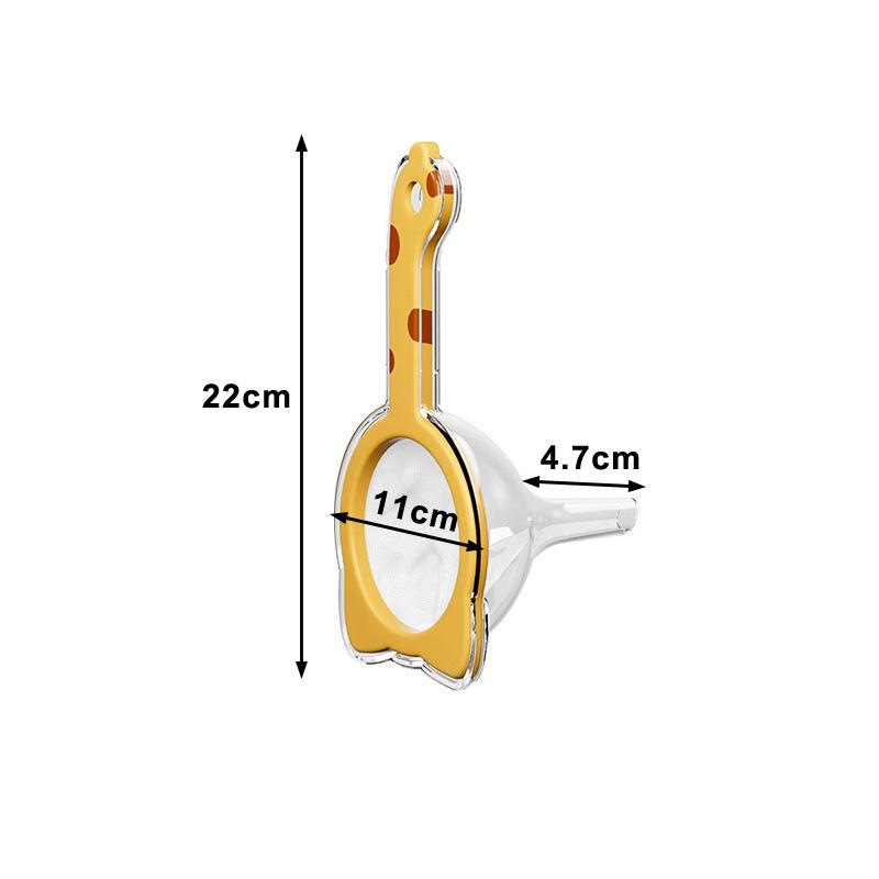 Kitchen Filter Fine Mesh Strainer Sieve Nylon Filter Spoon Plastic Soy Milk Juice Yogurt Food Strainer Kitchen Utensils