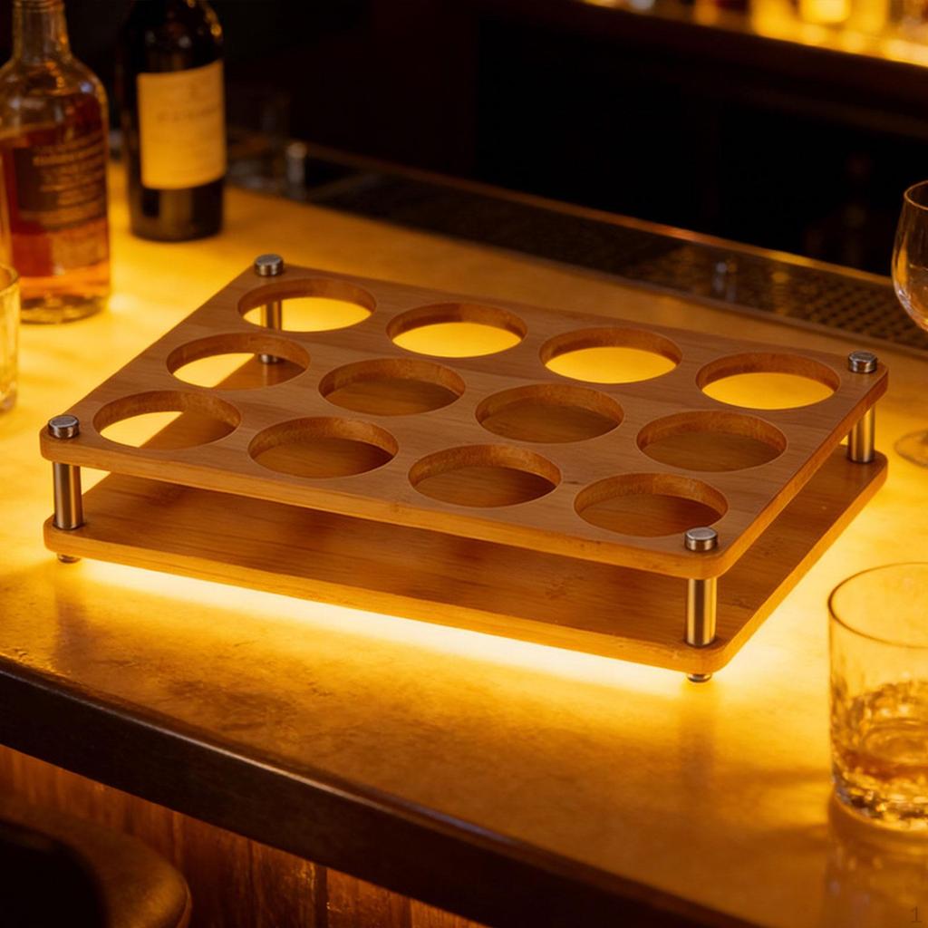 Cup Holder, Mug Tray, Glass Rack, Bamboo Construction, Drinking Tool, Suitable for Home