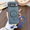 Wrist Strap Leather Magnetic Phone Case for Google Pixel 10 9 7 8 Pro XL 10A 9A 8A   Shockproof Protector Cover