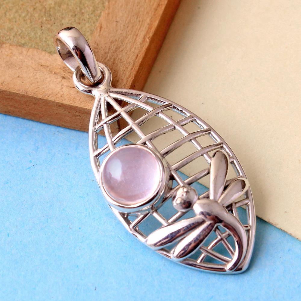 

Серебряный кулон с гранатом, Кулон Рейки, Кулон Стрекоза, Ювелирные изделия ручной работы из стерлингового серебра 925 пробы, Серебряный кулон, Ювелирные изделия с животными, Подарки для нее розовый