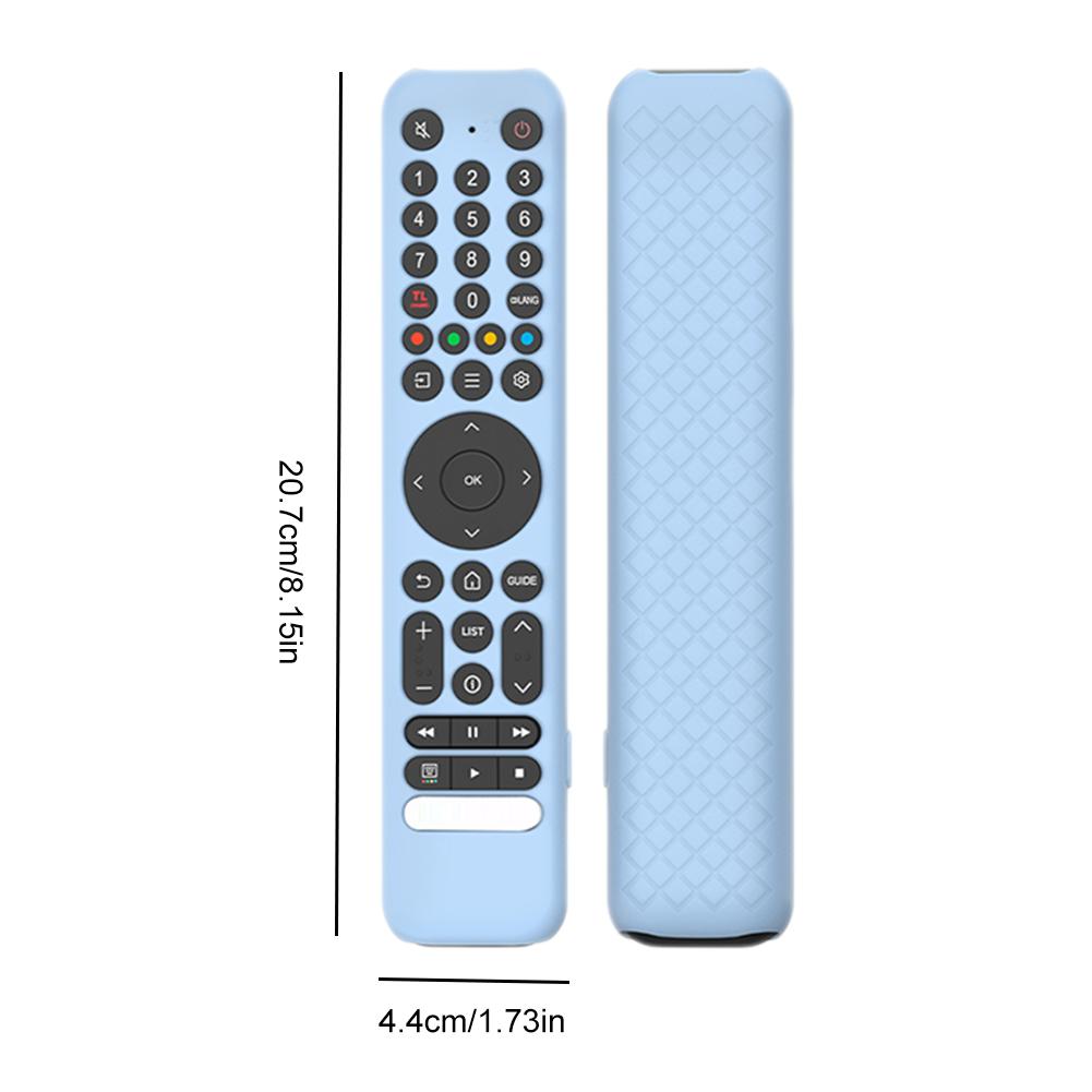 Silicone Remote Case for TCL RC716/RC833 GUB1 TV Remote Control Case Shockproof Remote Protective Case Anti-Drop Silicone Sleeve