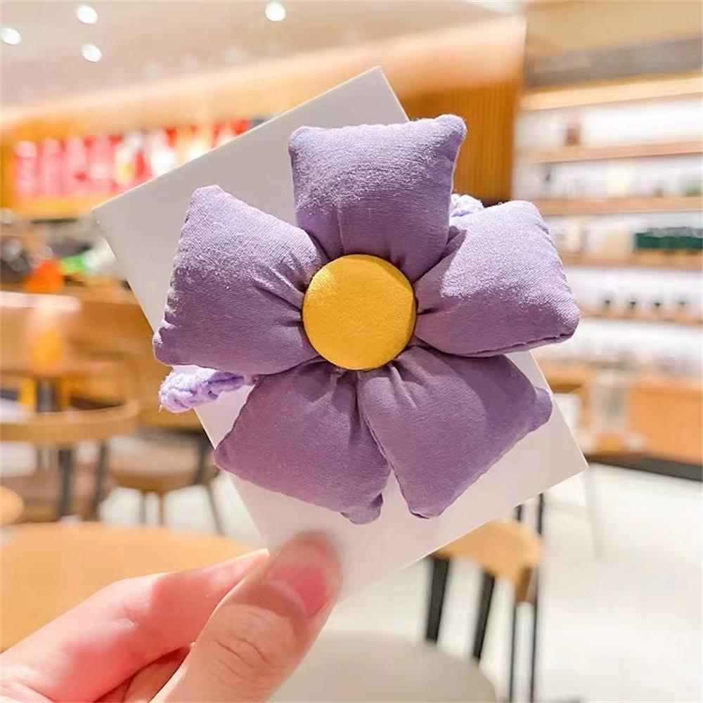 Girl Cute Flowers Elastic Hair Bands Hair Rope Ponytail Holder Rubber Bands Children Hair Accessories