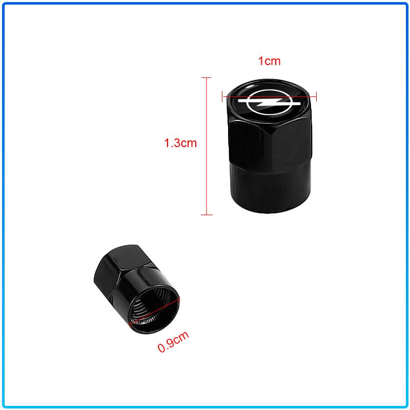 4Pcs Car Wheel Tires Bolt-in Valve Caps Badge Car Accessories For Opel Astra C G H Insignia J K Zafira B Corsa Vectra C Corsa C