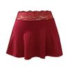 Ladies Erotic Lingerie Sexy Casual Solid Color Lace Stitching Skirt
