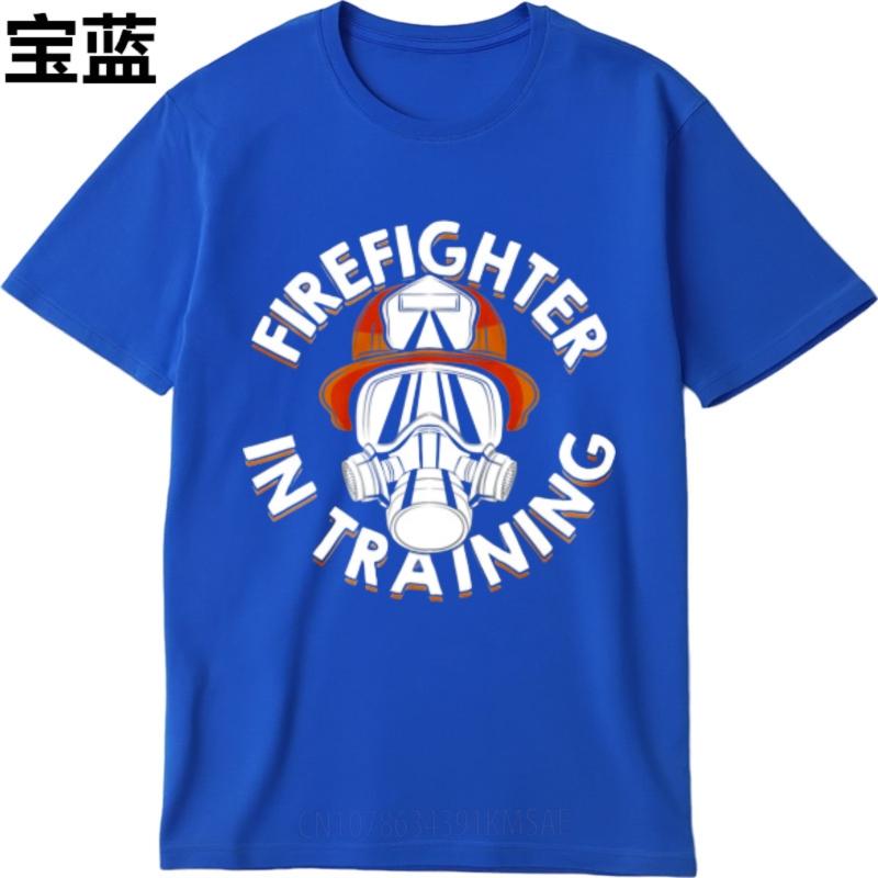 Adult Teenagers Crew Neck Tshirt Graphic Firefighter In Training Helmet Mask Design Trendy For Him Tee Shirt Oversized Tshirt