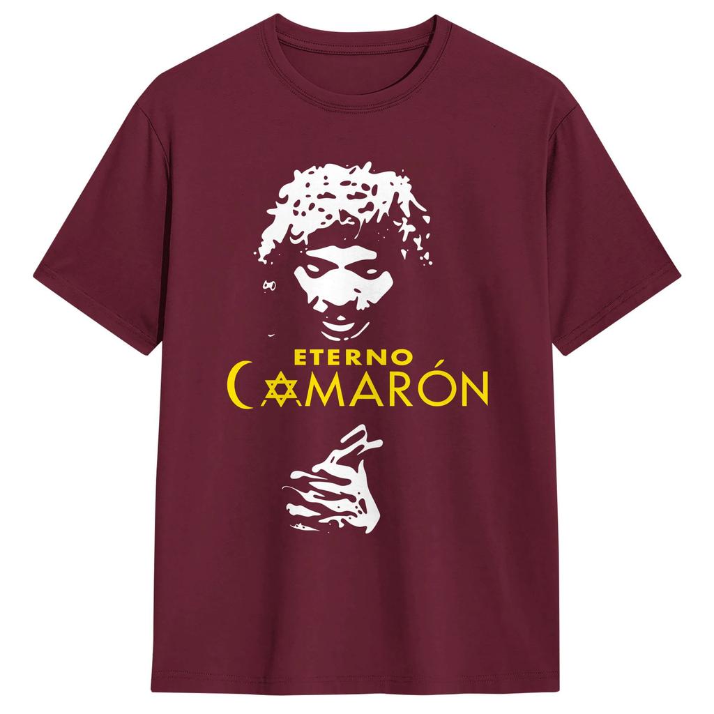 Harajuku TShirt Summer Camaron De La Isla Novelty TShirts  Pure Cotton Tshirt for Couple Y2K Basic Short Sleeve Tops
