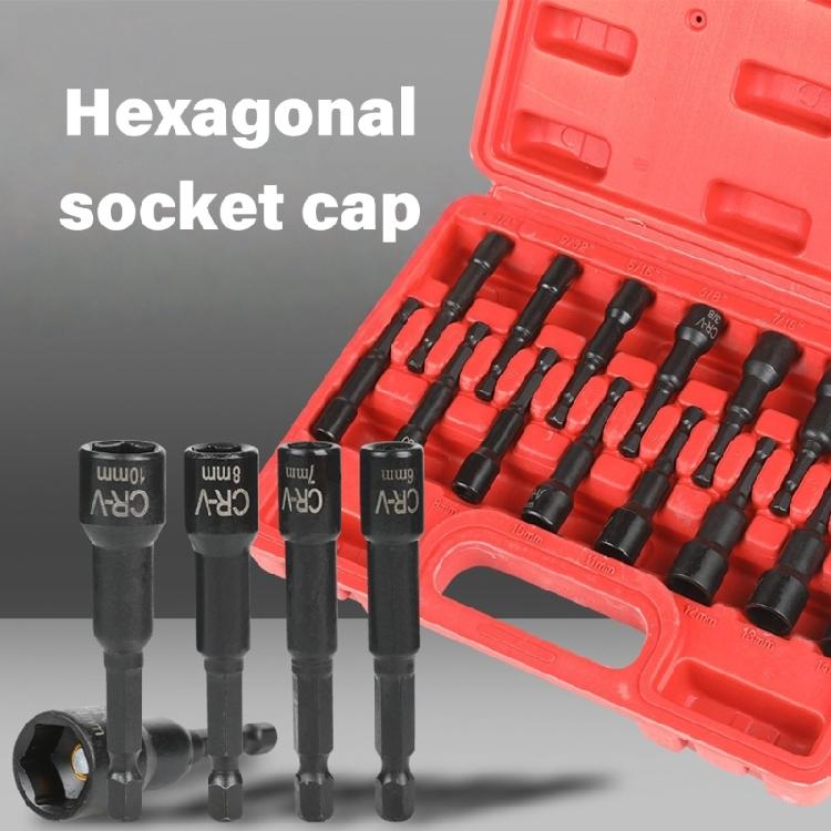 Industrial Strength 15 Piece Sockets Wrench Kit With Rounded Edges Design Prevents Fastener Stripping And Slipping